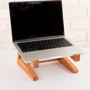 Laptop Stand, Laptop Holder, Wooden Laptop Stand, Wooden, Laptop Riser, For Gift, Birthday Gift, For Student, Laptop Trays, Stands, Computer