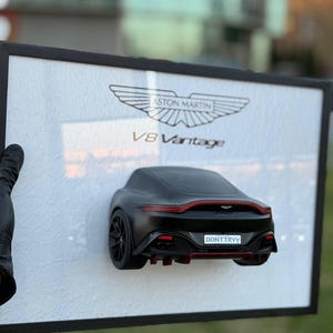 Your 3D Car Replica Mercedes AMG Personalized Fully Framed Automotive Sculpture Car Driver Lover Gift for Him Custom Man Cave Wall Art Print