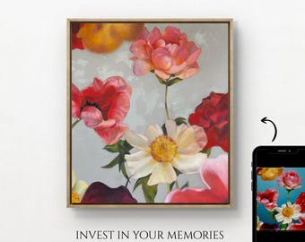 Custom Fine Oil Painting of Floral, Bouquet, Decoration Art| Hand-Painted by Professional Artist