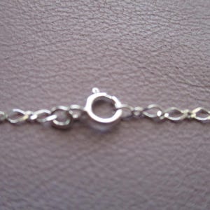 Puede incluir: Un collar de cadena de plata con cierre de mosquet&oacute;n.
