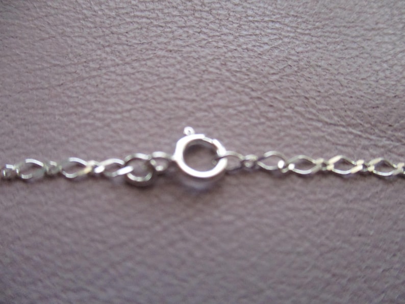 Puede incluir: Un collar de cadena de plata con cierre de mosquet&oacute;n.