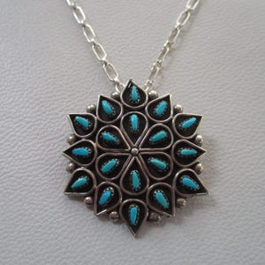 ネックレス・ペンダント Turquoise Needle Point Pendant & Brooch Turquoise Needlepoint Pin Pendant - Etsy
