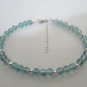 Blue fluorite bracelet- AAA quality- adjustable