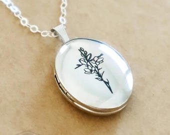Cross Necklace - Personalized Sterling Silver Photo Locket - Christian Gifts