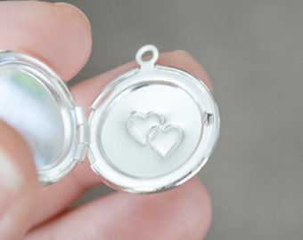 Large double heart stamp - add to any large locket