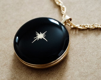 5pcs 21mm silver plated brass round photo locket with 4mm star setting size DIY pendant charm supplies 1112023