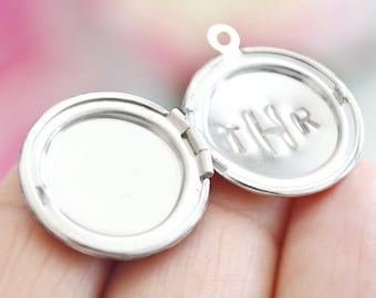 Family Monogram Letter Stamping Service - Add to personalize any LARGE locket