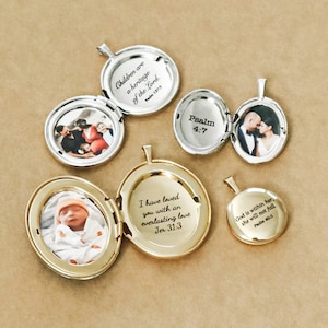 Add a Photo & Engraving Easily personalize a locket with your special memory image 5