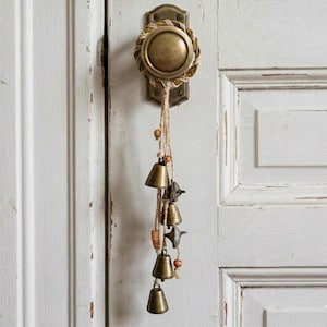 Witch Bells for Door Knob – Pagan Entry Amulet, Spiritual Charm for Home Energy Cleansing