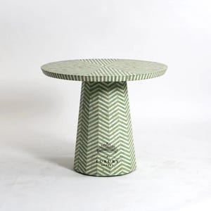 Mesa de centro redonda con incrustaciones de hueso hecha a mano, mesa de comedor de madera, mesa central redonda, mesa de cóctel con incrustaciones de hueso, muebles de lujo modernos