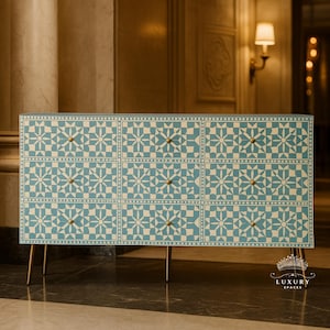 Bone Inlay Furniture Sideboard Unit. Bone Inlay Chest of 9Drawer Dresser, Bone Moroccan Inlay 9 Drawers Chest of Drawers,