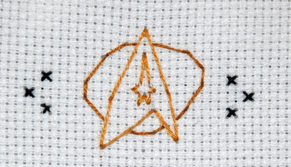 Image result for star trek cross stitch