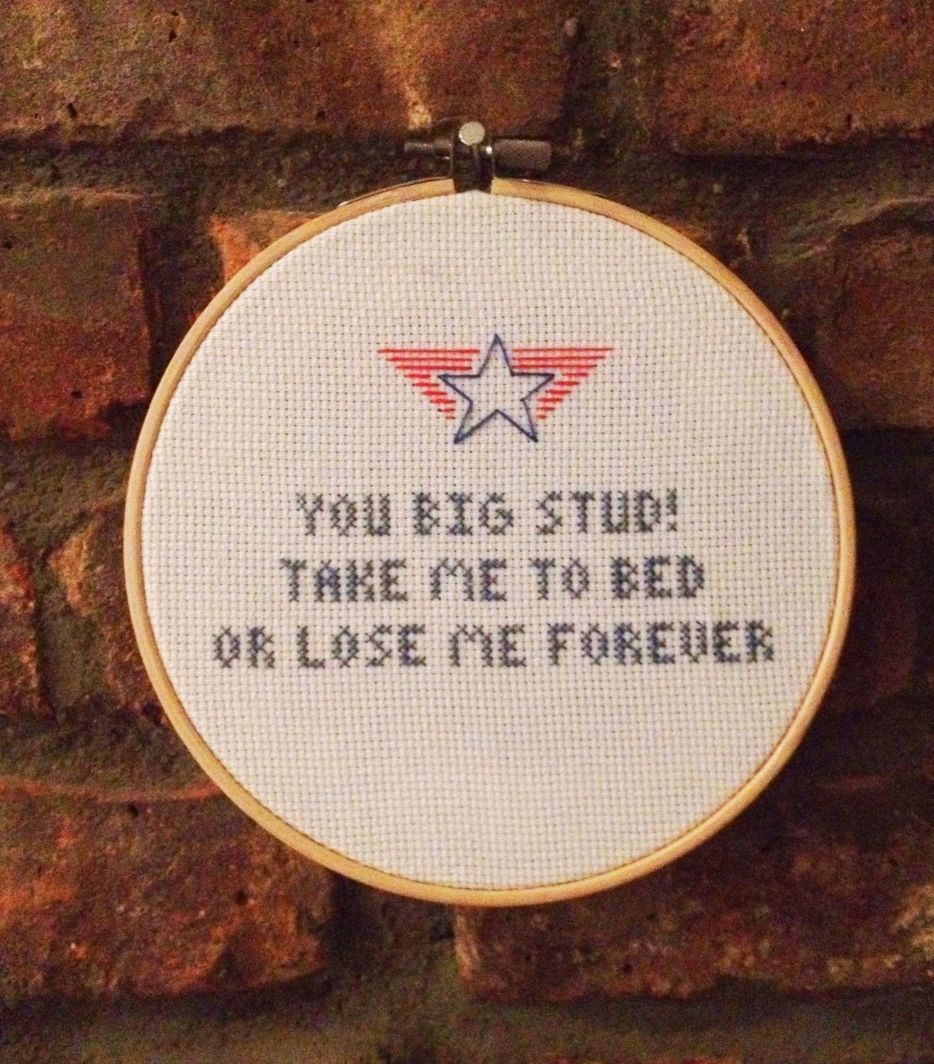 Top Gun Movie Quote you Big Stud Take Me to Bed or Etsy