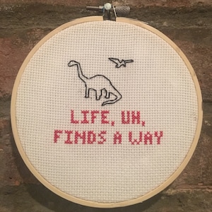 Jurassic Park movie quote &quot;life, uh, finds a way&quot; Jeff Goldblum