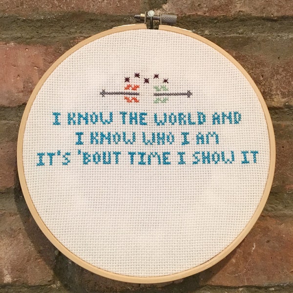 Beyonce Cross Stitch Lyrics- "Grown Woman"