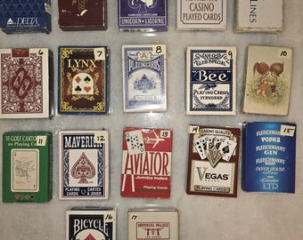 Rare Vintage Jerry's Nugget Las Vegas Cards Real Casino Played