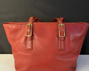 COACH Vintage 9847 Legacy West Market Tote Red - Etsy