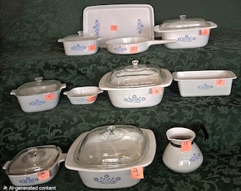 8 Piece Gift Set Corning Ware Spice of Life Casserole Dishes
