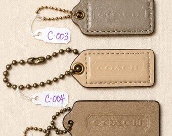 Individual Vintage Coach Bag Tags and Charms..assorted Sizes