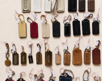 100点 COACH Tag Charm 手帳型 キーホルダーまとめ Y2K Coach Vintage Y2K Burgundy Leather Heart Photo Holder Bag Charm - Etsy