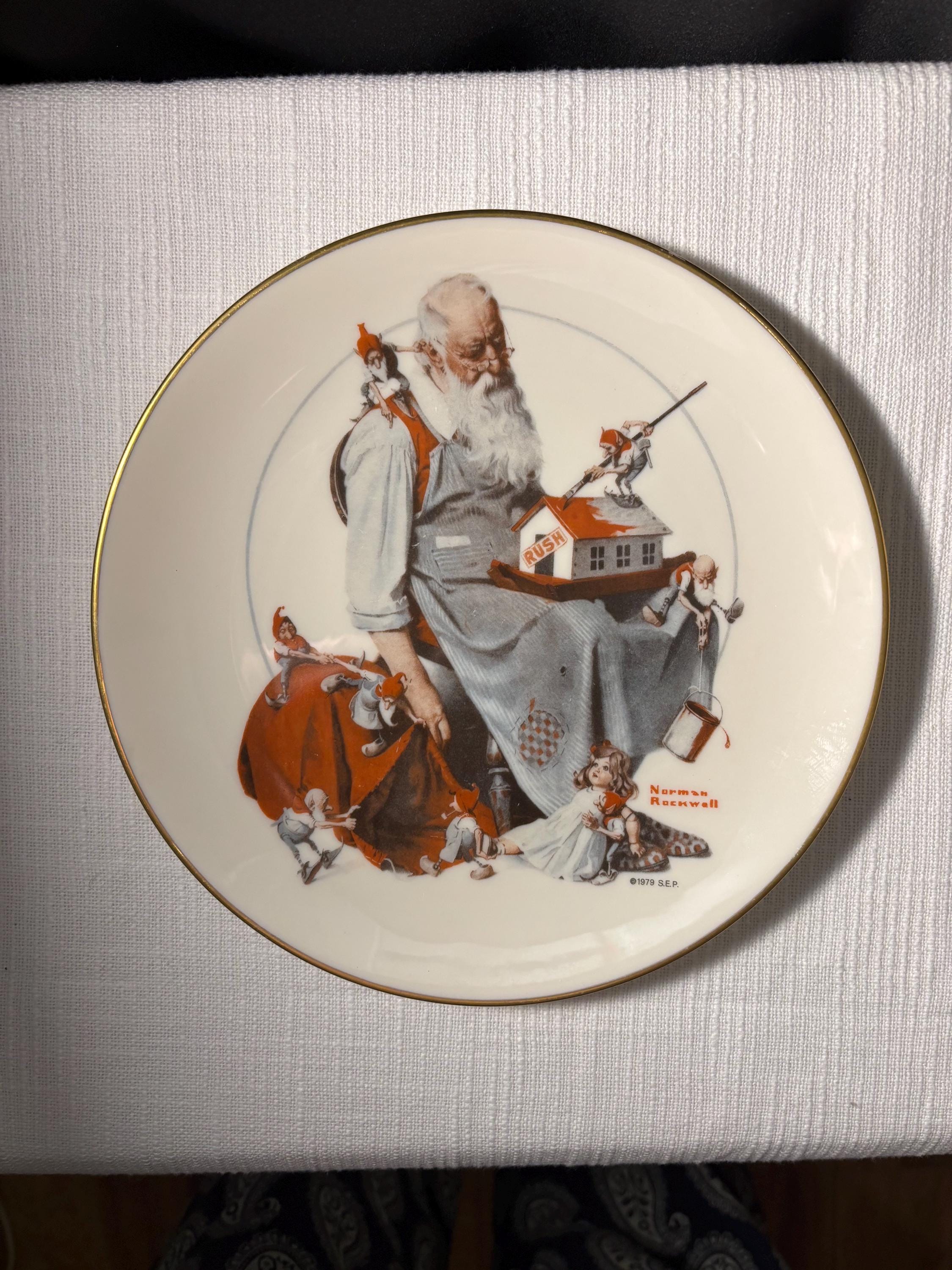 Norman Rockwell Santa - Etsy