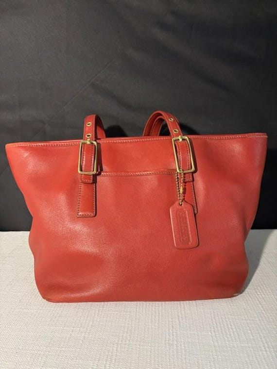 COACH Vintage 9847 Legacy West Market Tote Red - Etsy