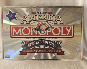 America Monopoly Special Edition 2002 Parker Brothers Complete Game w Box