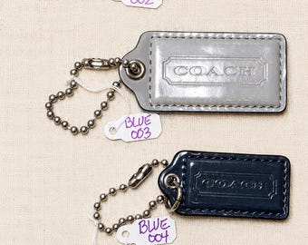 小物 Y2K COACH Striped tag charm 7 Pieces Set NWT COACH REXY