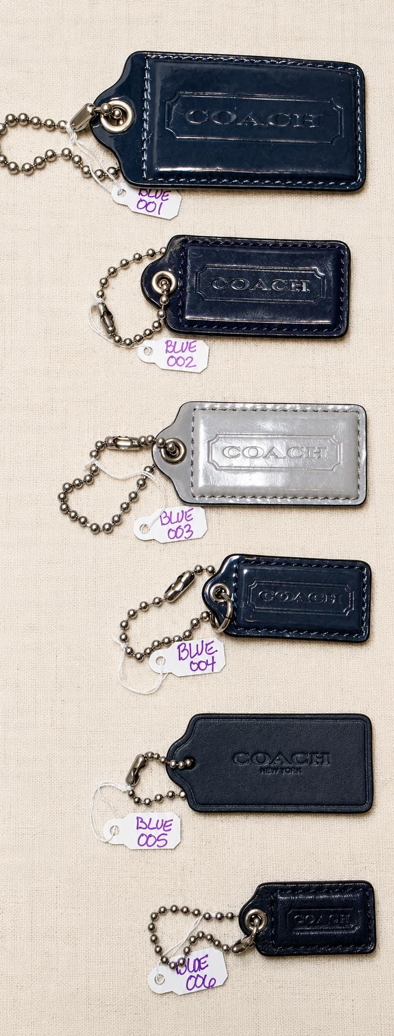 Individual Vintage Coach Bag Tags and Charms..assorted Sizes