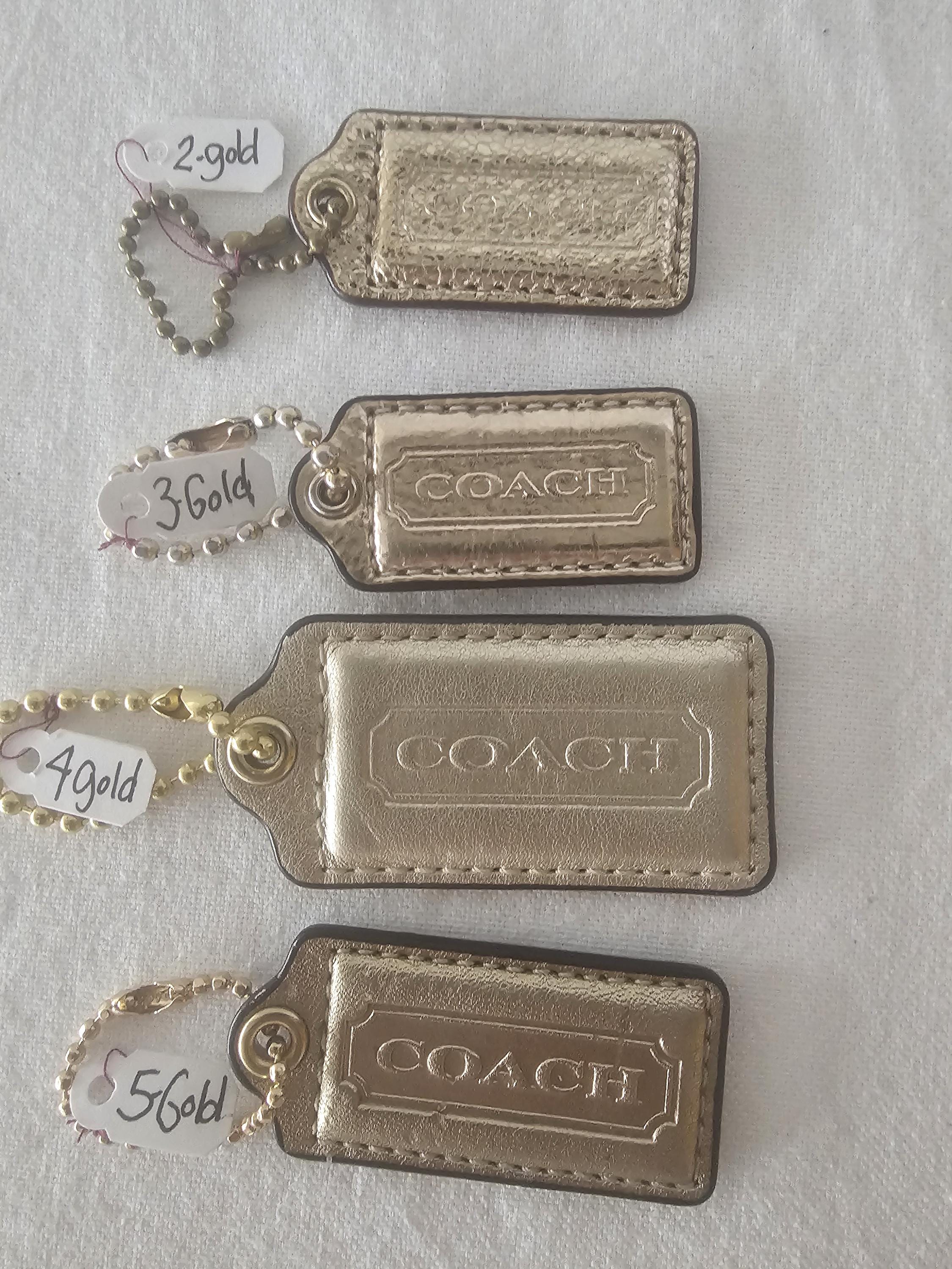 Individual Vintage Coach Tags and Charms Listing 2 of 2. Assorted Sizes ...