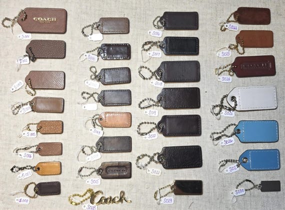 小物 COACH Vintage Hang Tags Charms Bulk Lot Individual Vintage Coach Tags and Charms Listing 2 of 2. Assorted