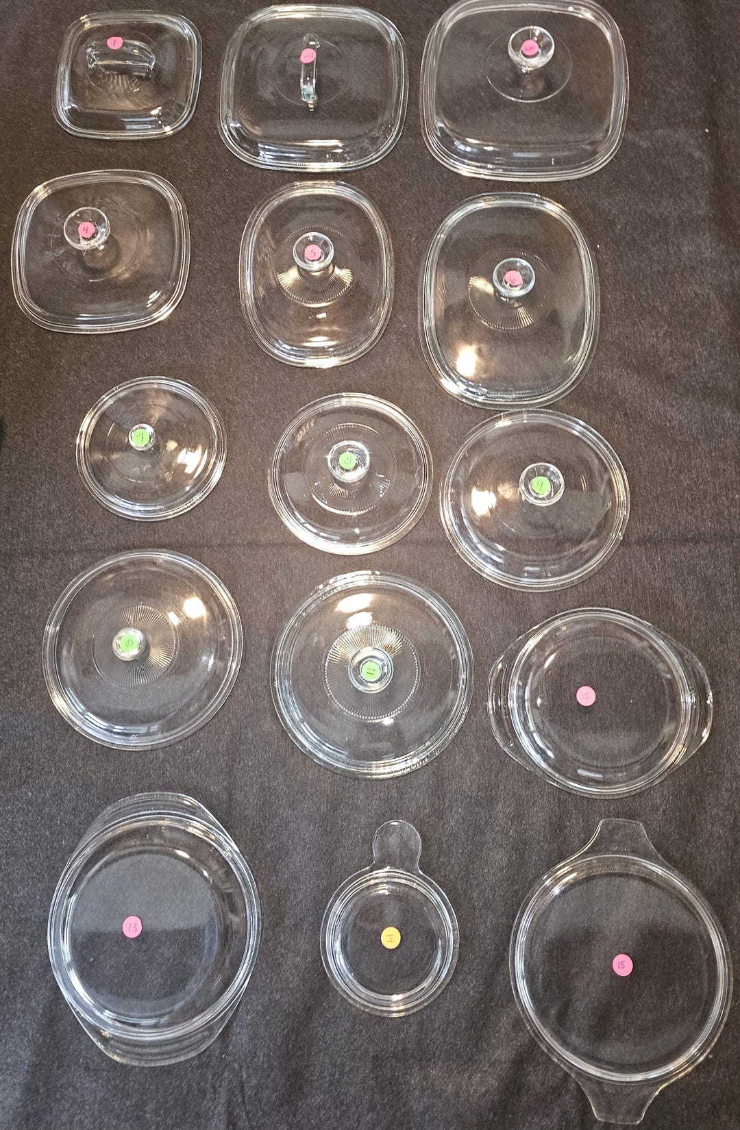 Vintage Pyrex Replacement Lids | Clear Glass Pyrex Lids | Pyrex ...