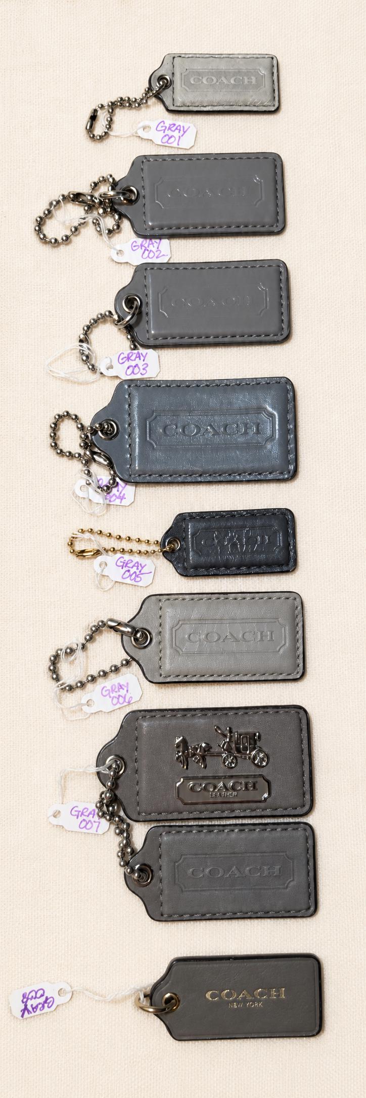 Individual Vintage Coach Bag Tags and Charms..assorted Sizes