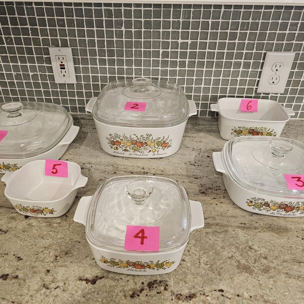 Corning Ware Spice Of Life. VINTAGE