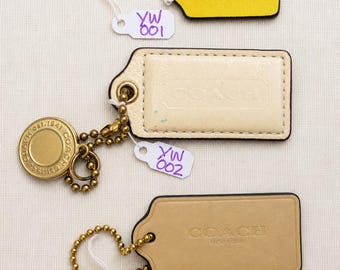 Individual Vintage Coach Bag Tags and Charms..assorted Sizes
