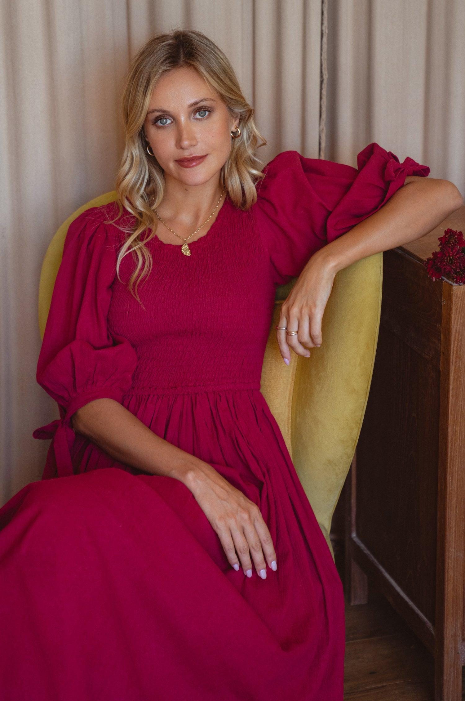 chinese dress ladies Made In Italy Freya Linen Pocket Dress main image 1