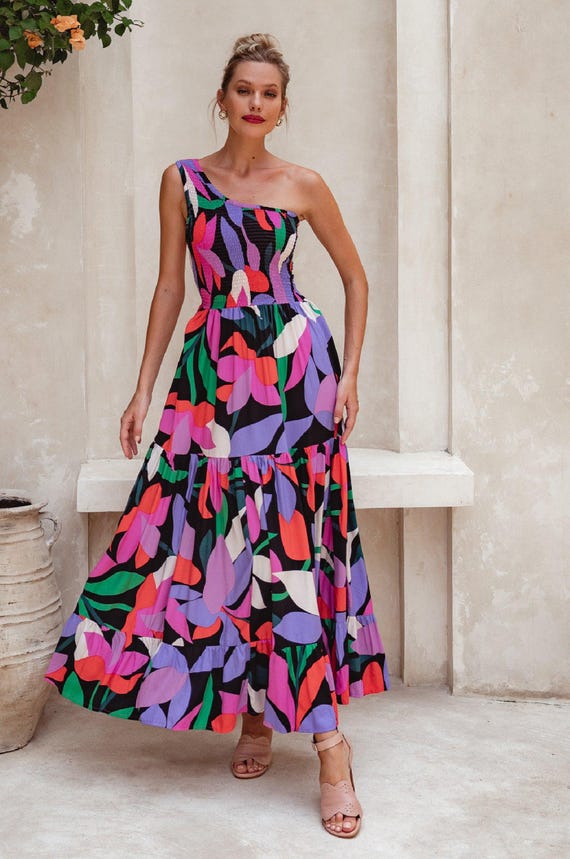 chinese dress ladies Cassandra Chiffon Skater Maxi Dress Lilac | Wedding Guest Dress | Maxi main image 1