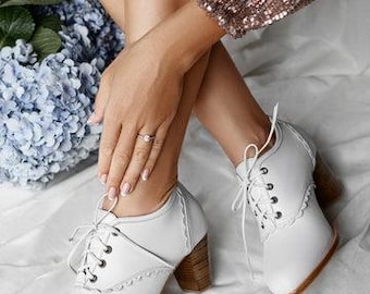 Lace Oxford Heels