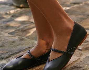 New Love leren ballerina's