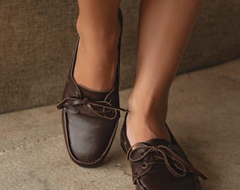 Porto Womens Leather Loafers