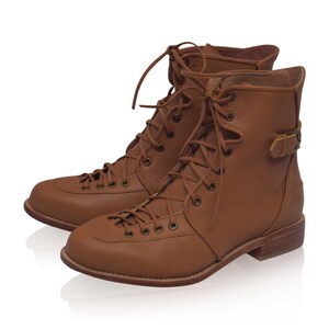Botas de combate de cuero Desert Seeker imagen 10