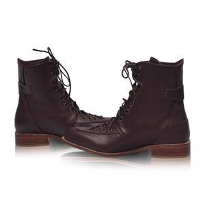 Botas de combate de cuero Desert Seeker imagen 4