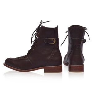 Botas de combate de cuero Desert Seeker imagen 9