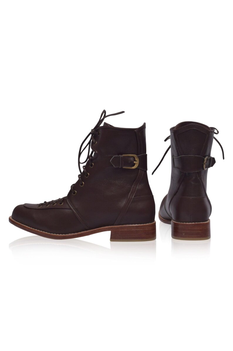 Botas de combate de cuero Desert Seeker imagen 9