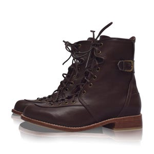 Botas de combate de cuero Desert Seeker imagen 7