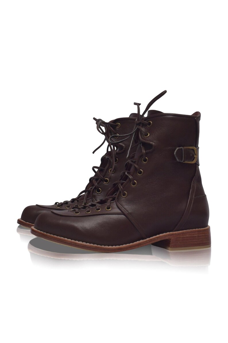 Botas de combate de cuero Desert Seeker imagen 7