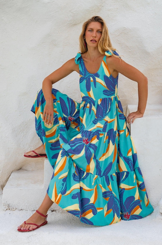 fiesta maxi dress Fabulous Fiesta Floral Maxi Dress Curves