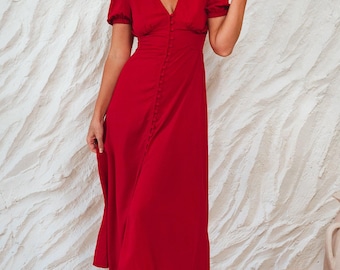 faithfull hedy strapless linen maxi dress Faithfull The Brand Hedy Strapless Maxi Dress main image 0