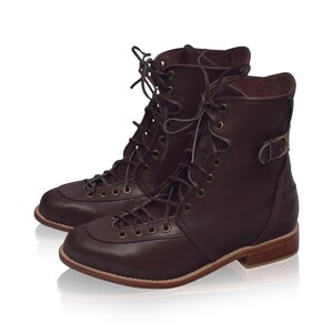 Botas de combate de cuero Desert Seeker imagen 3