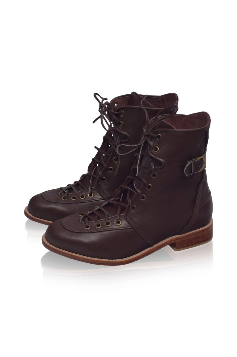 Botas de combate de cuero Desert Seeker imagen 3